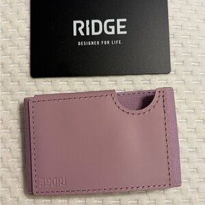 Ridge Lavender Biflex full grain leather Card Holder